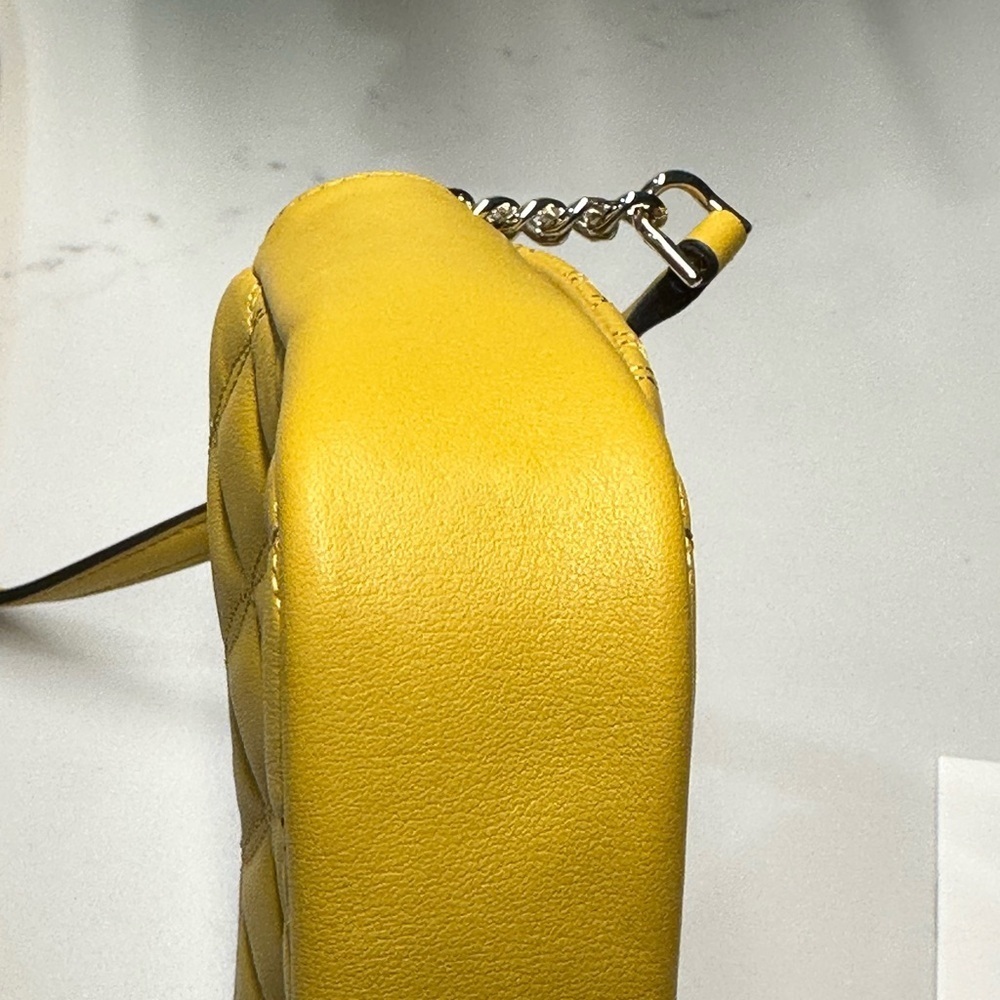 Kate Spade Natalia Mustard Quilted Crossbody Bag - Picture 8 of 15